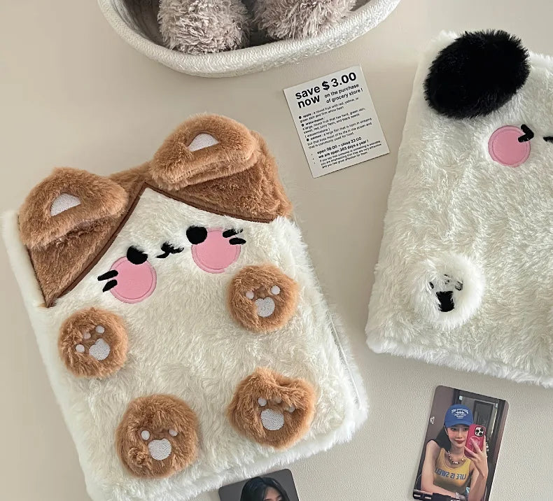 Plush Kpop Binder – A6 Dog/Cat Album Notebook