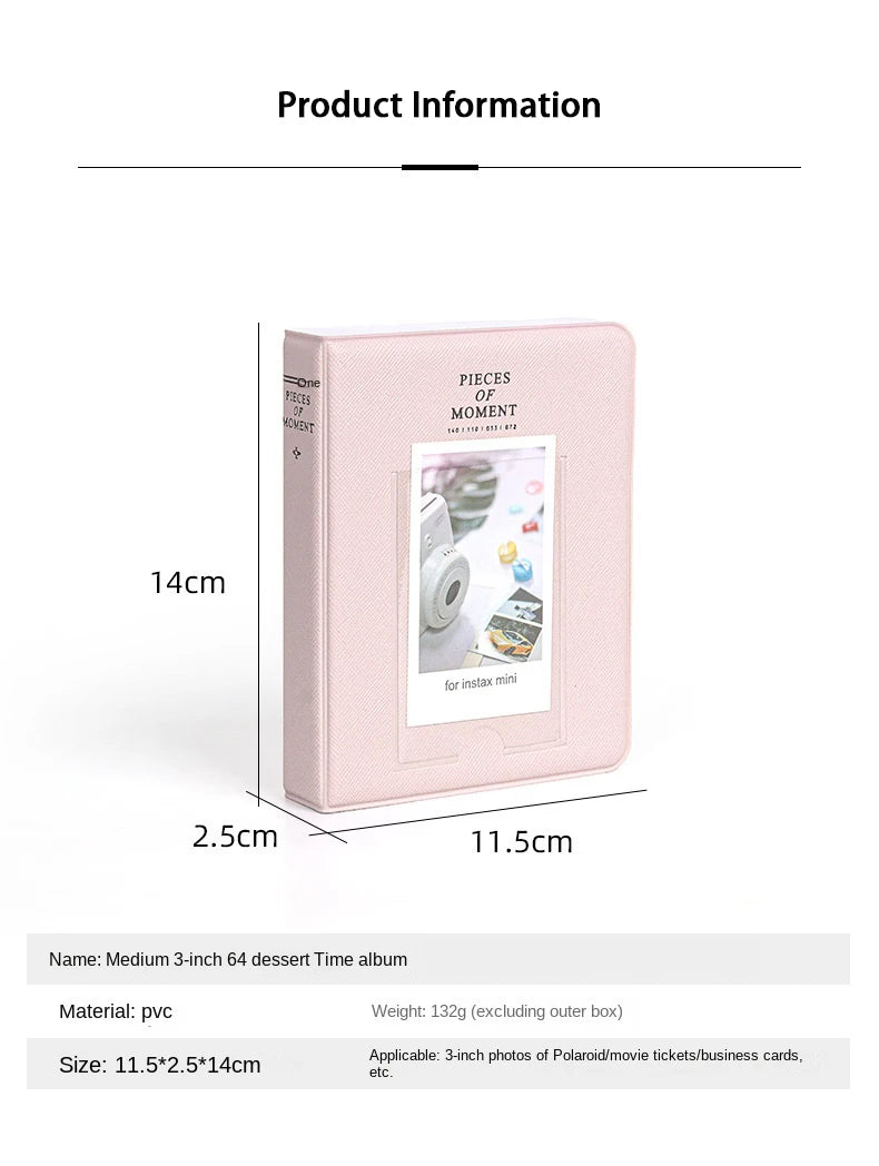 Instax Mini Photo Album – 64-Pocket (3-Inch Photos)