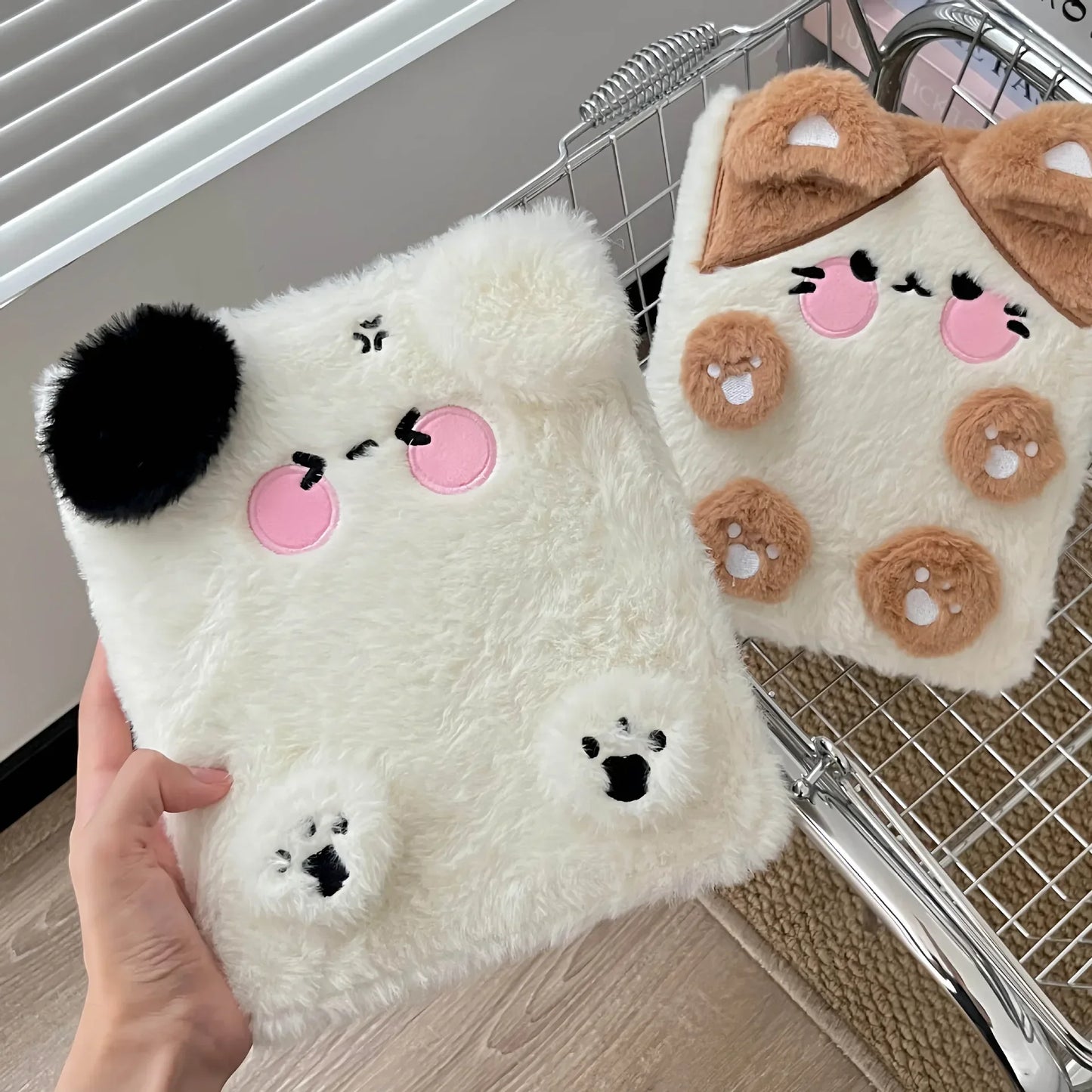 Plush Kpop Binder – A6 Dog/Cat Album Notebook