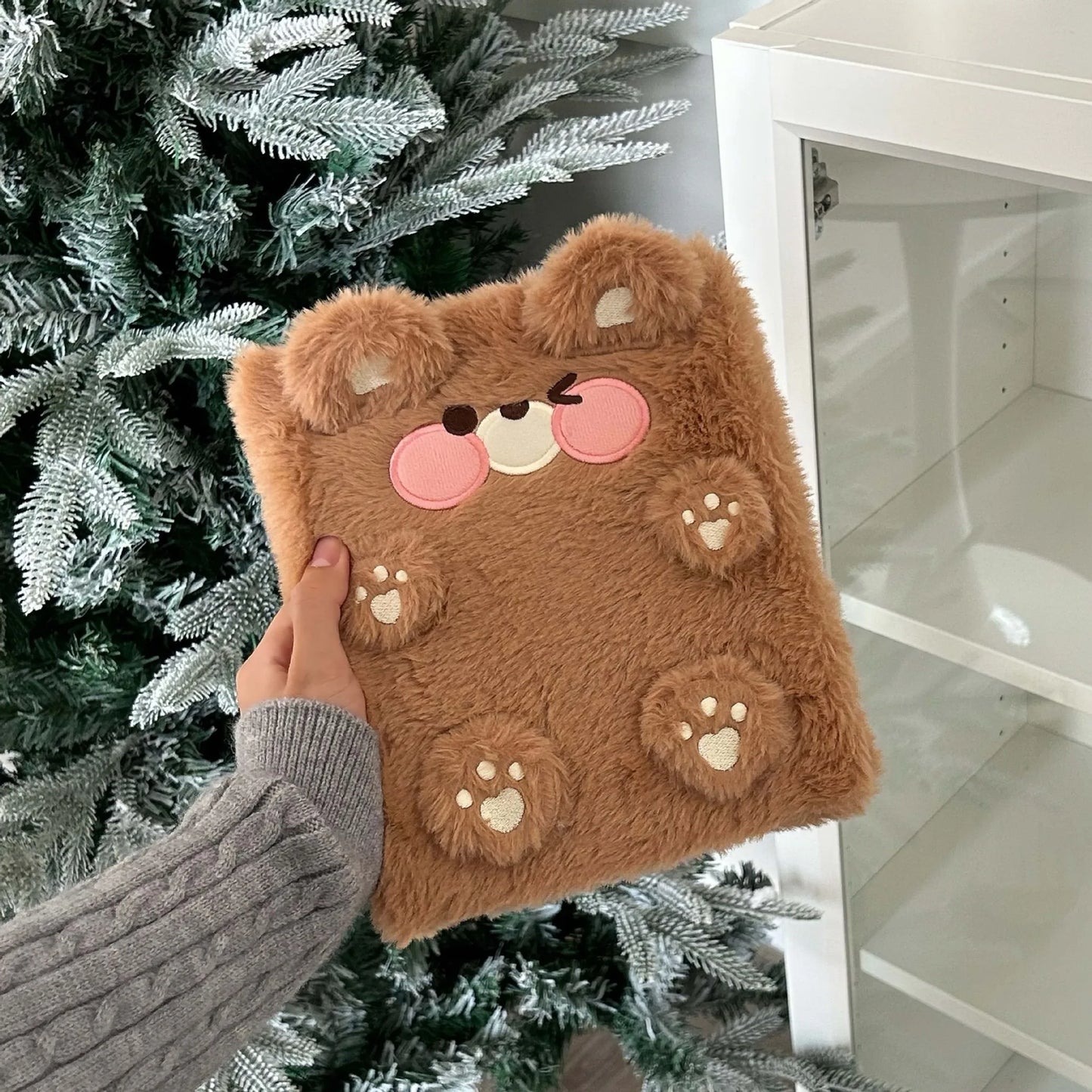 Plush Kpop Binder – A6 Dog/Cat Album Notebook