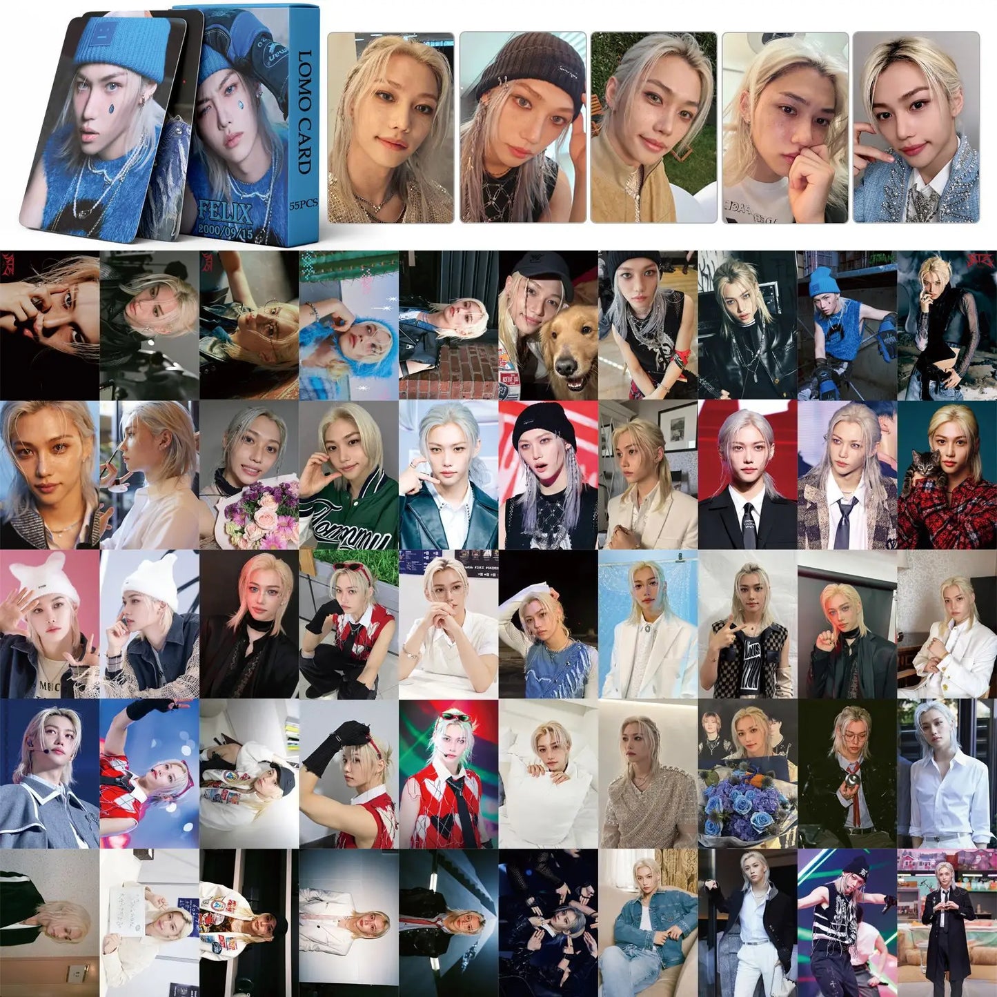 Felix ATE Lomo Photocard Set – 55PCS Kpop Collection