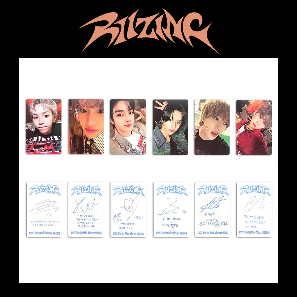 RIIZE Selfie Photocards – Boom Ver (6PCS Lomo Cards)