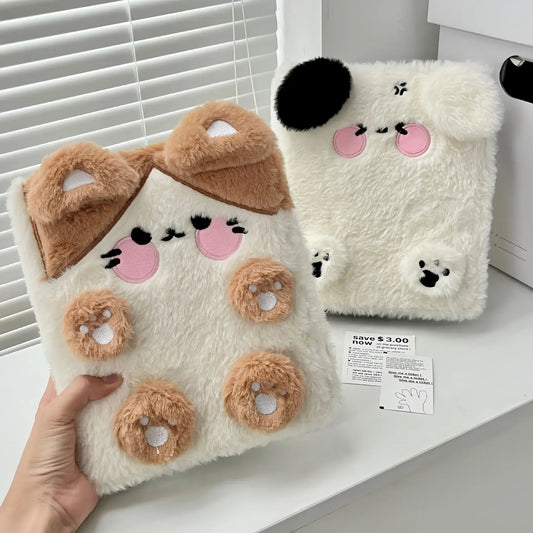 Plush Kpop Binder – A6 Dog/Cat Album Notebook