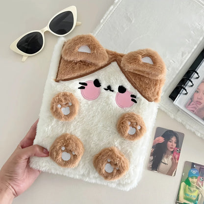 Plush Kpop Binder – A6 Dog/Cat Album Notebook