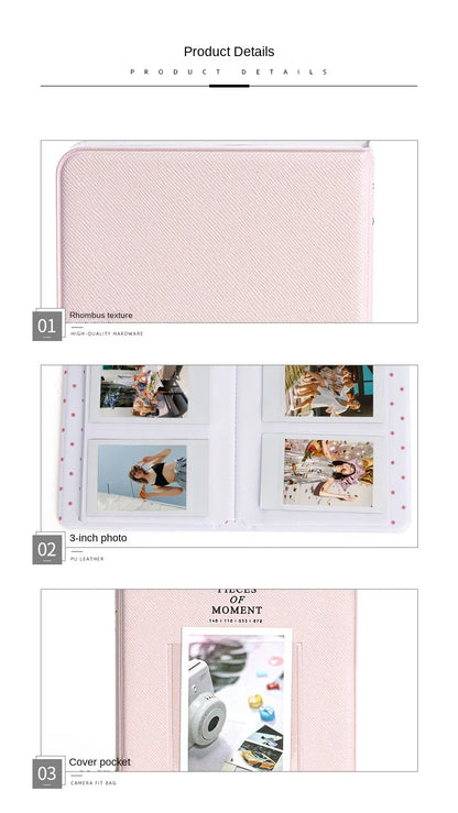 Instax Mini Photo Album – 64-Pocket (3-Inch Photos)