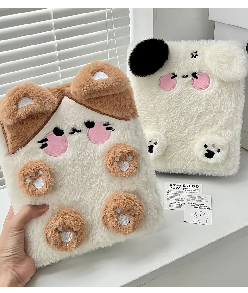Plush Kpop Binder – A6 Dog/Cat Album Notebook