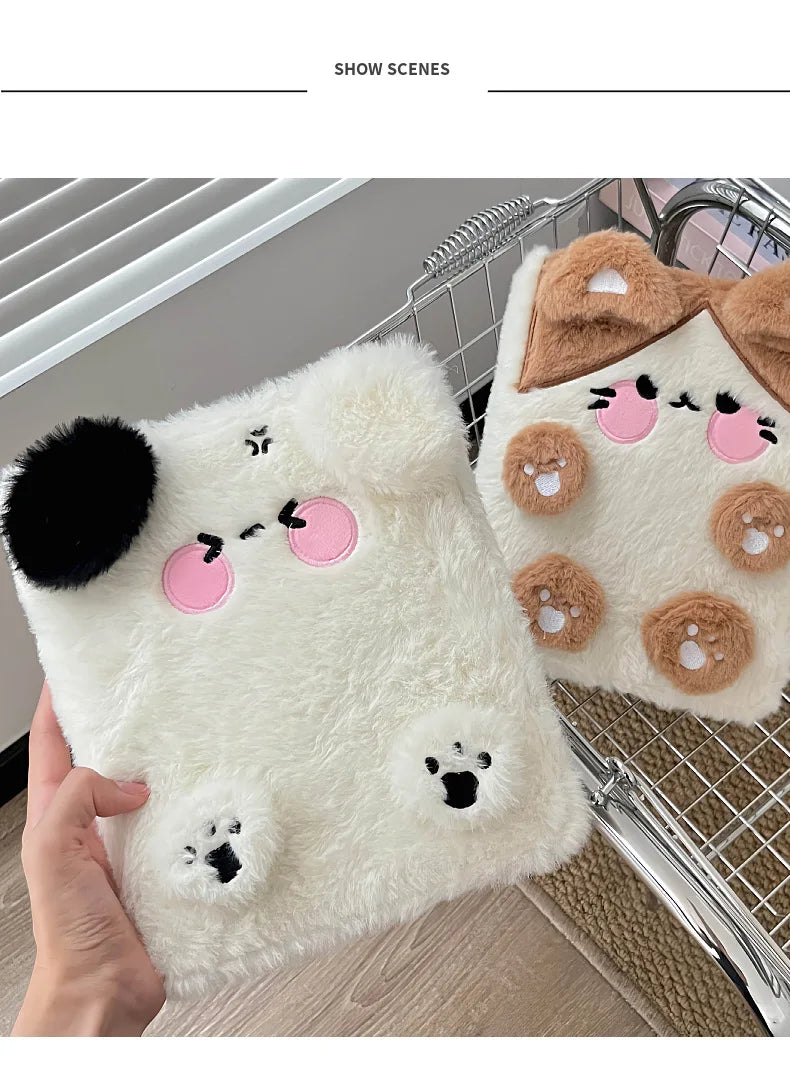 Plush Kpop Binder – A6 Dog/Cat Album Notebook