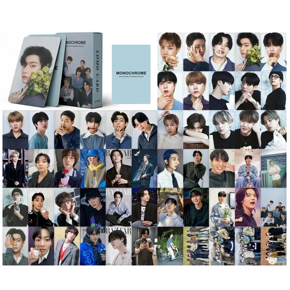 MONOCHROME POP-UP (BTS)  Photocards – 55PCS Set