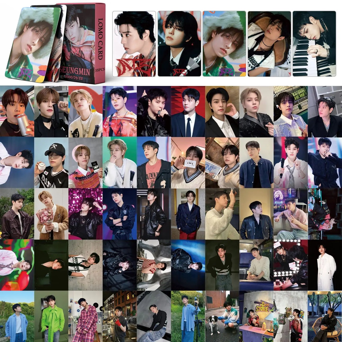 Felix ATE Lomo Photocard Set – 55PCS Kpop Collection