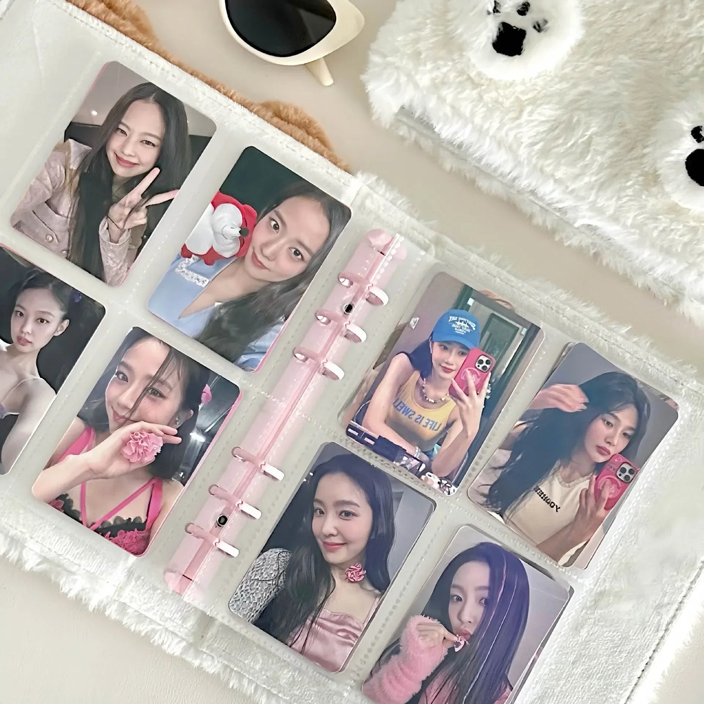 Plush Kpop Binder – A6 Dog/Cat Album Notebook