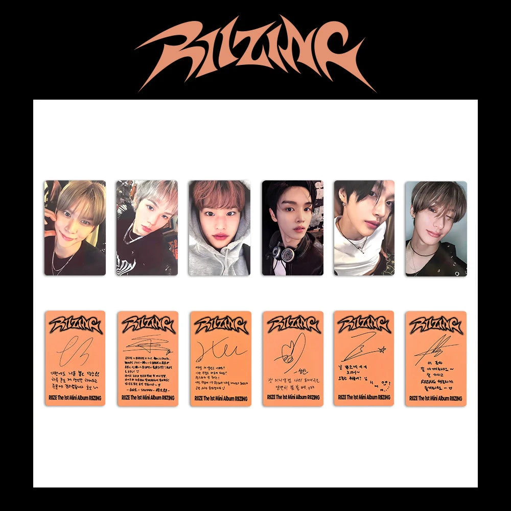 RIIZE Selfie Photocards – Boom Ver (6PCS Lomo Cards)