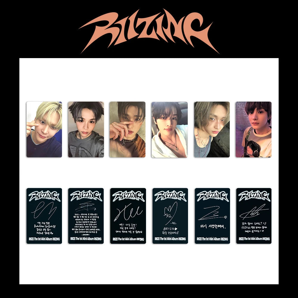 RIIZE Selfie Photocards – Boom Ver (6PCS Lomo Cards)