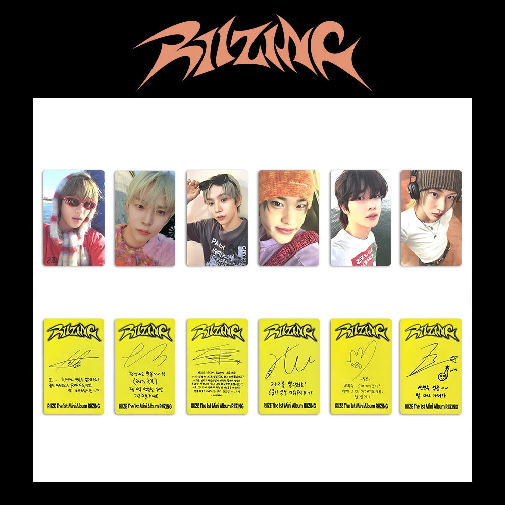RIIZE Selfie Photocards – Boom Ver (6PCS Lomo Cards)